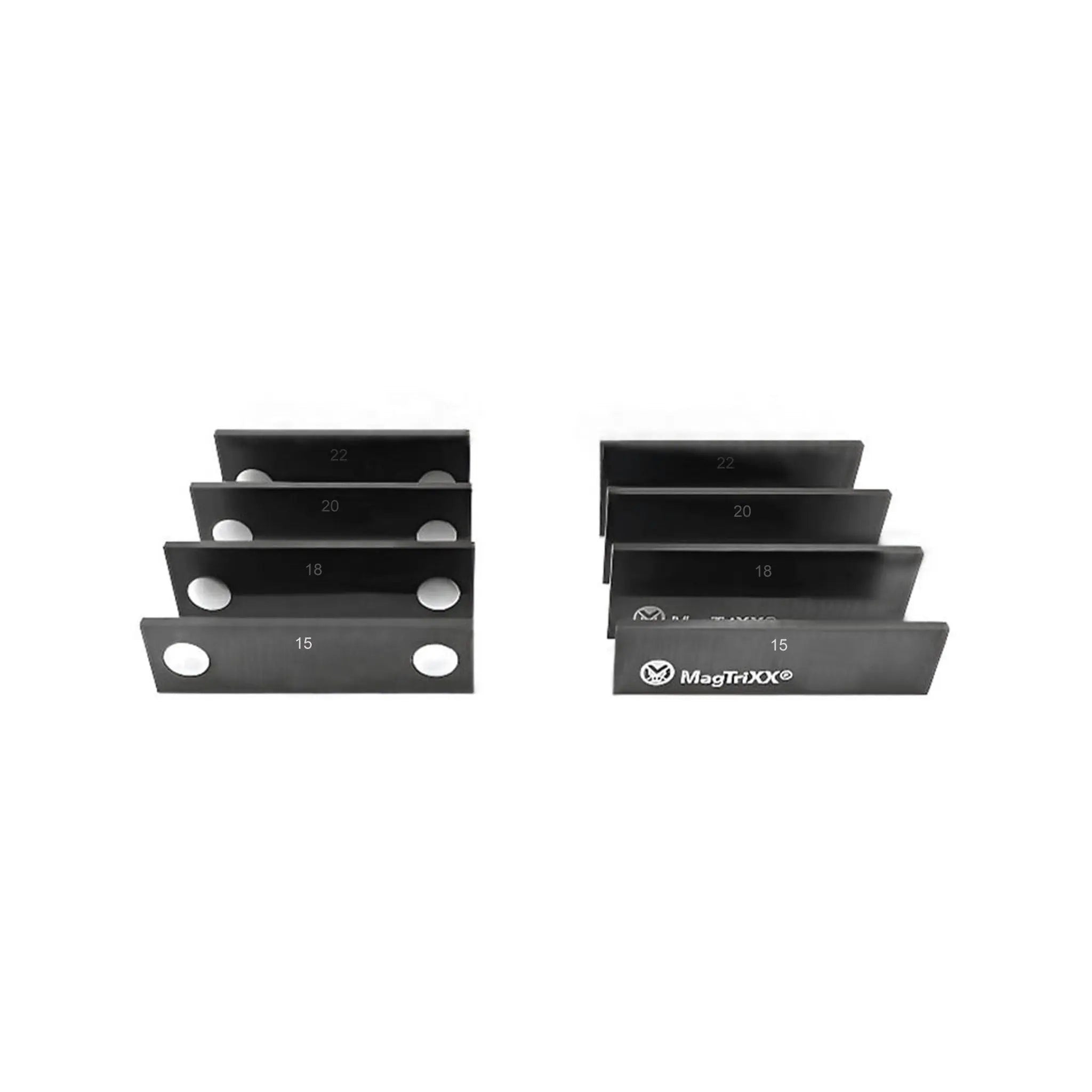 Parallel Backen CNC Set 50 mm / 4x4 Paar 15/18/20/22x50x2.5 mm