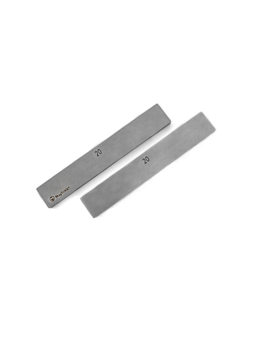 125x20x5 mm magnetische Kalibrierstücke Set - Parallelunterlagen.com