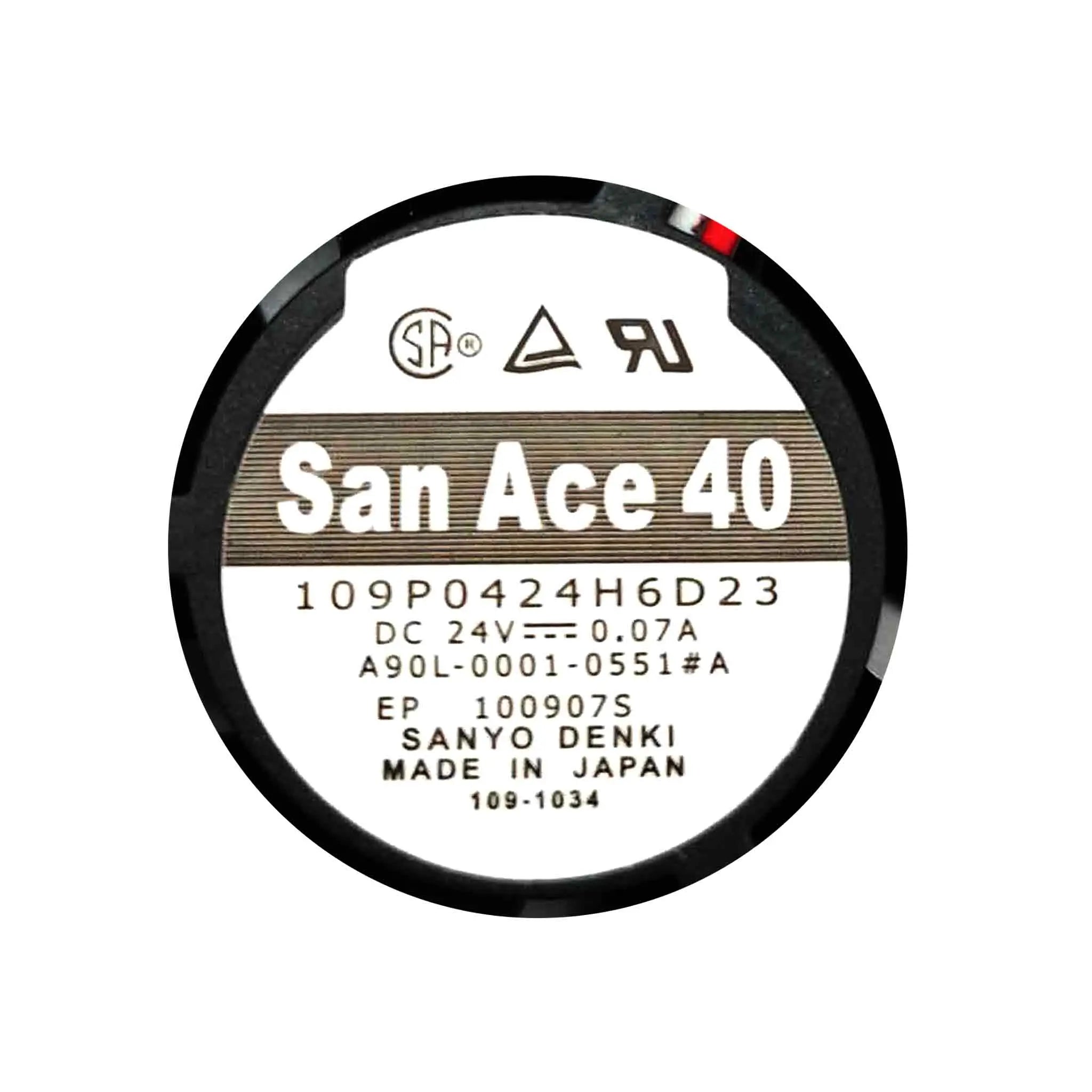 Lüfter SanAce40 109P0424H6D23, Fanuc A90L-0001-0551#A 