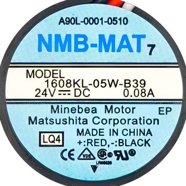 NMB 1608KL-05W-B39 5V DC Axiallüfter 0,08A Industriequalität